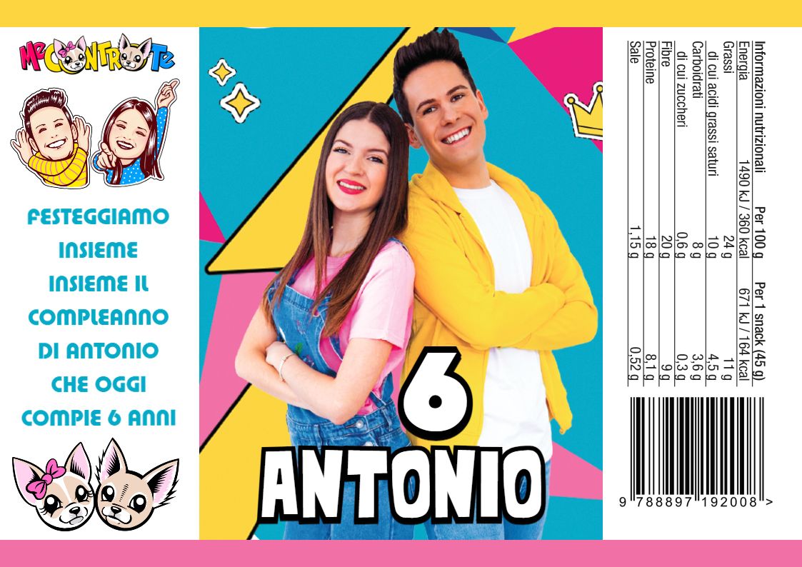 30 Sacchetti Me contro Te personalizza buste patatine piccole