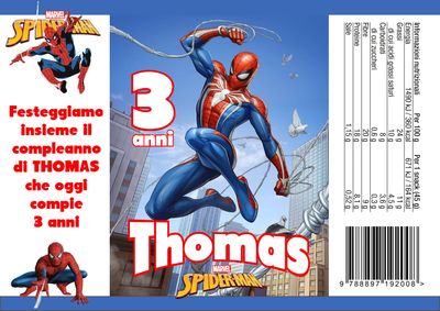 30 Sacchetti Spiderman personalizza buste patatine piccole