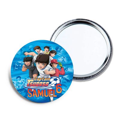 6 specchietti da borsa Capitan Tsubasa personalizza regali festa per bambine