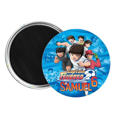 10 Magneti Capitan Tsubasa Calamite frigo tondo 5.8cm personalizzabile
