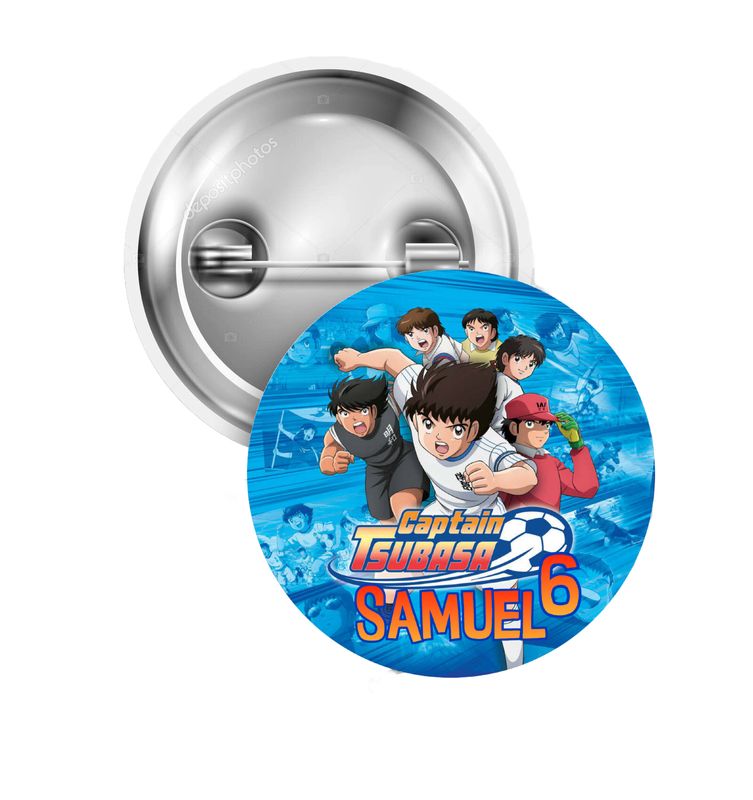 10 Spille zaino scuola Capitan Tsubasa personalizza regalini fine festa
