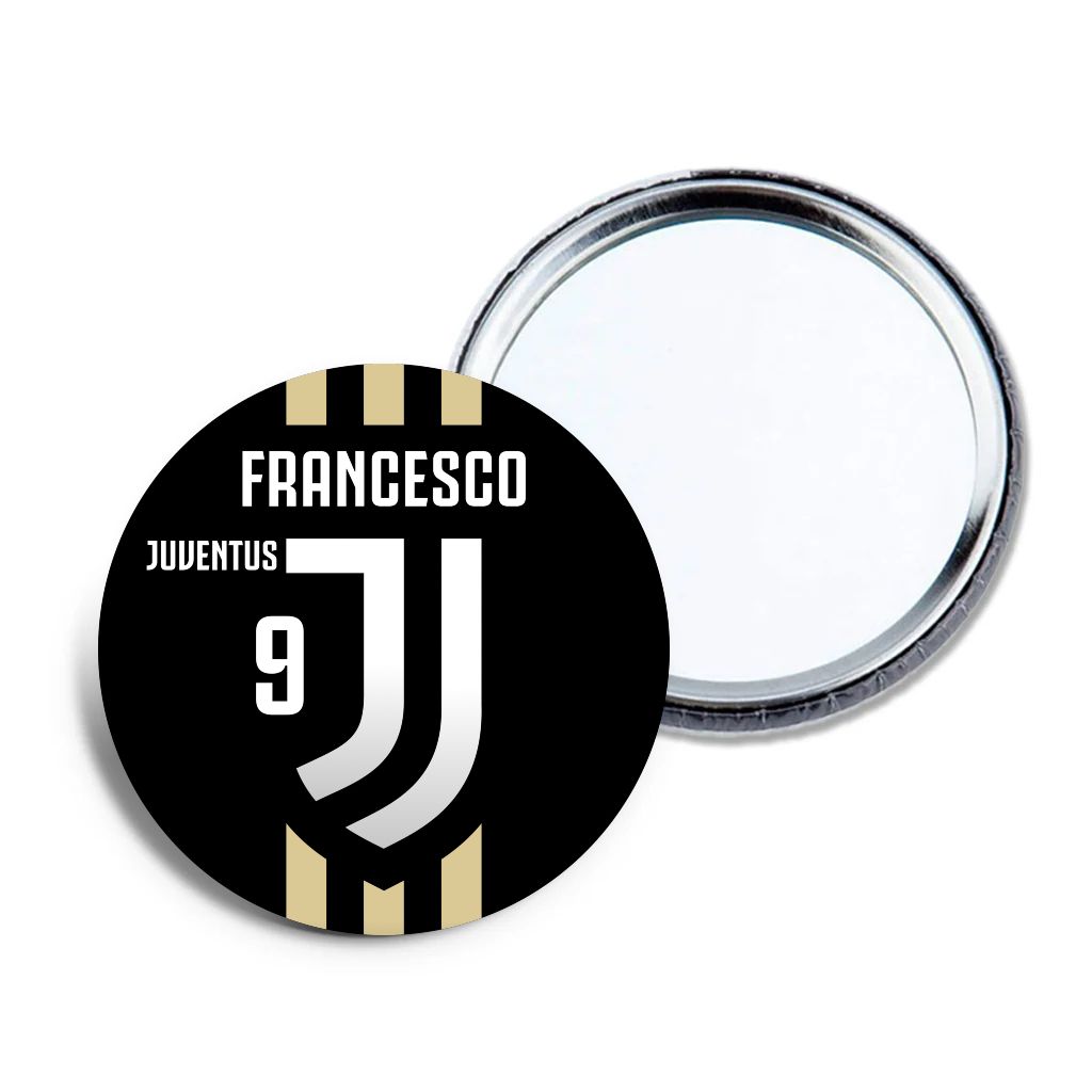 6 specchietti da borsa Juventus personalizza regali festa per bambine