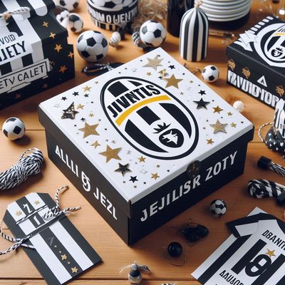 Scatoline Juventus personalizza porta confetti regali fine festa