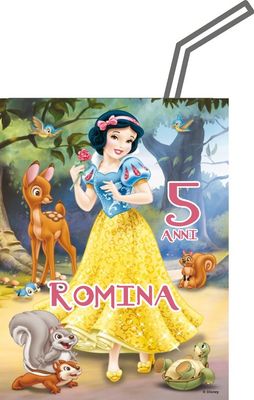 20 Adesivi Biancaneve personalizza brick succo di frutta
