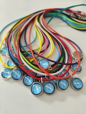 20 Collanine ciondolo cabochon Napoli calcio personalizzabili regalini festa