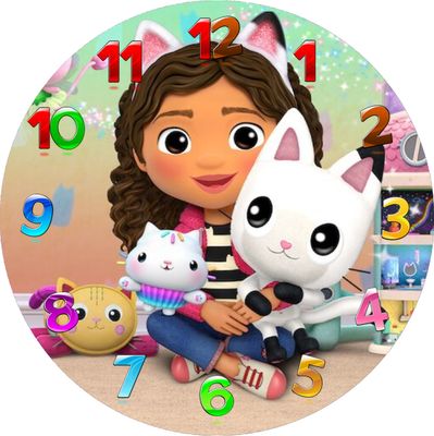 Orologi Gabby dollhouse personalizzato su CD Gadget regalini fine festa