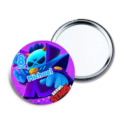 6 specchietti da borsa Brawl Stars personalizza regali festa per bambine