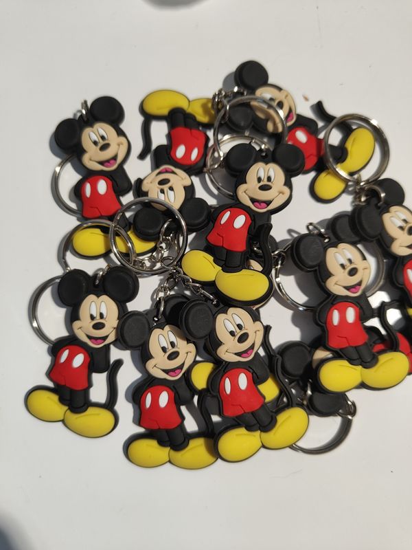 10 portachiavi zaino scuola Topolino in PVC regalini fine festa