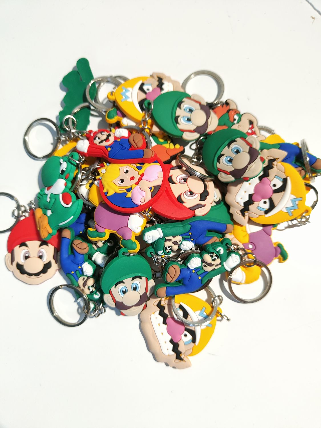 10 portachiavi zaino scuola Super Mario in PVC regalini fine festa