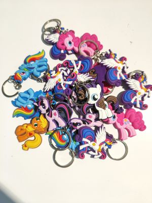10 portachiavi zaino scuola My Little Pony in PVC regalini fine festa