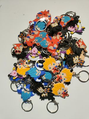 10 portachiavi zaino scuola Dragon Ball in PVC regalini fine festa