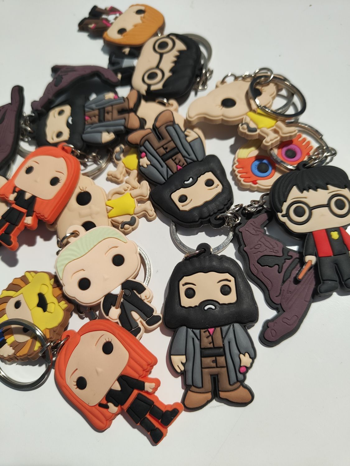 10 portachiavi zaino scuola Harry Potter in PVC regalini fine festa