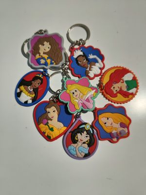 10 portachiavi zaino scuola Principesse in PVC regalini fine festa