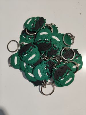 10 portachiavi zaino scuola Hulk in PVC regalini fine festa