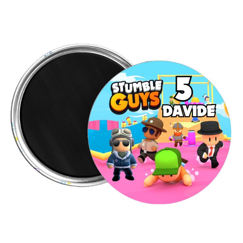 10 Magneti Stumble Guys Calamite frigo tondo 5.8cm personalizzabile