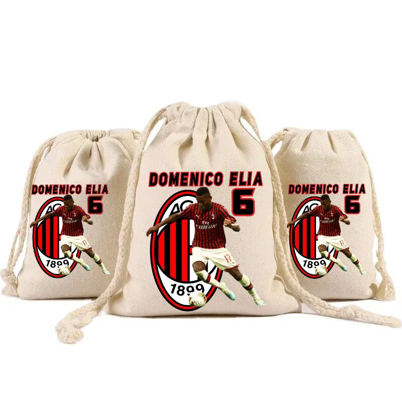 10 Sacchetti Milan personalizza porta confetti bomboniera