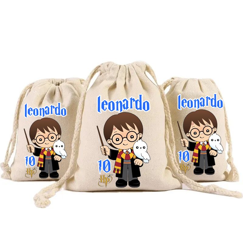 10 Sacchetti Harry Potter personalizza porta confetti bomboniera