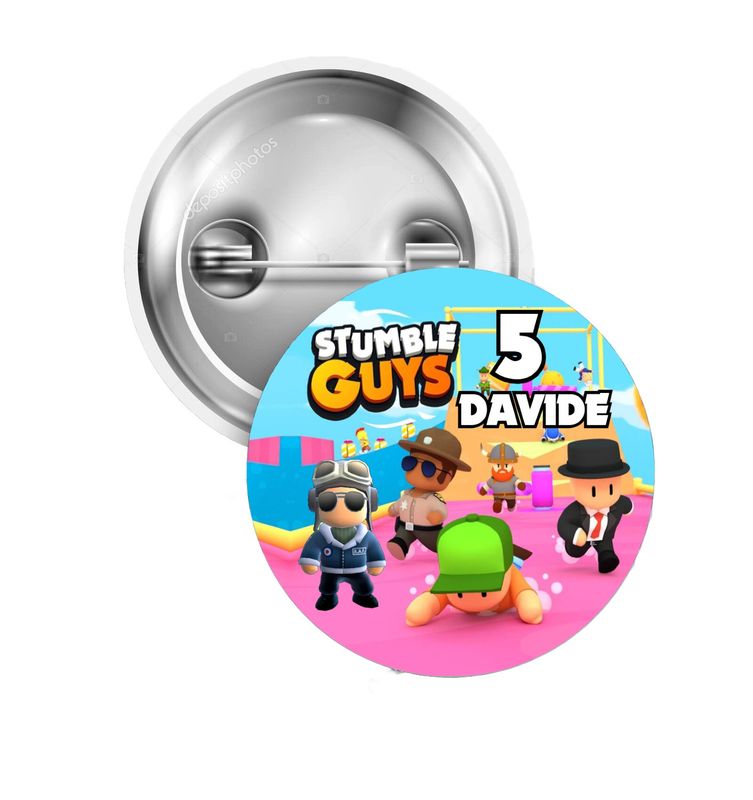10 Spille zaino scuola Stumble Guys personalizza regalini fine festa