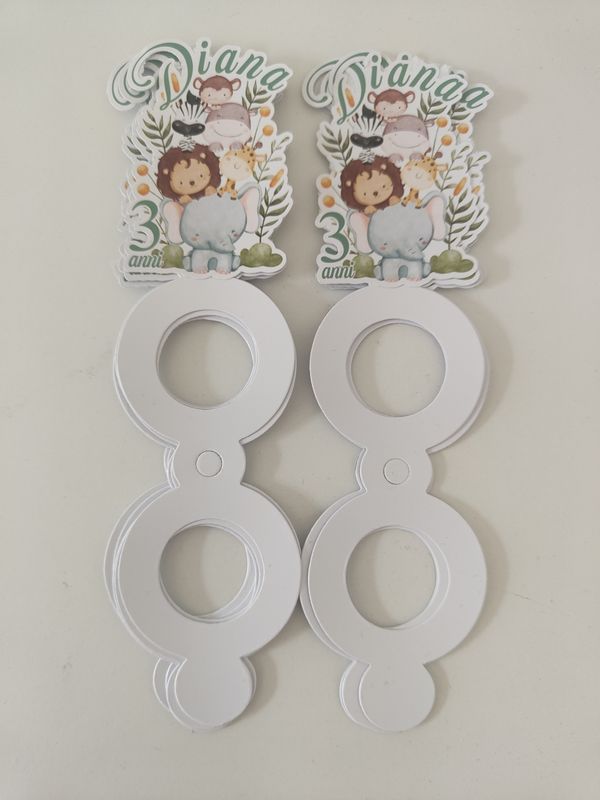 Torta finta Chupa Chups Safari polistirolo scenografica personalizzata