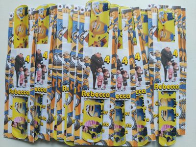 10 braccialetti slap Minions personalizza regalini fine festa