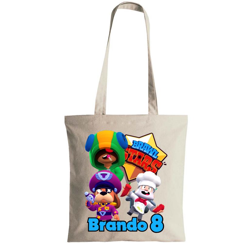 Borsa libri libreria Brawl Stars personalizzata con nome regalo festa