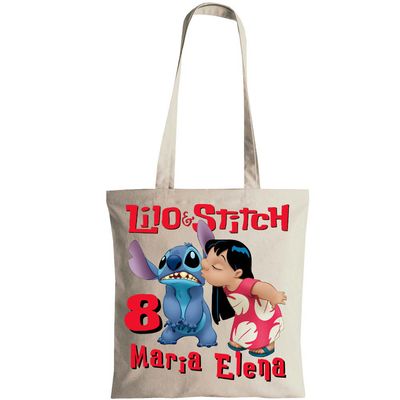 Borsa libri libreria Lilo e Stitch personalizzata con nome regalo festa