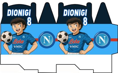 1 Scatolina Napoli personalizza porta regalini confetti fine festa
