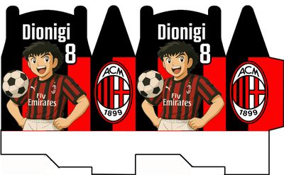 1 Scatolina Milan personalizza porta regalini confetti fine festa