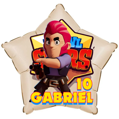 Palloncino Brawl Stars personalizzati con nome centrotavola compleanno