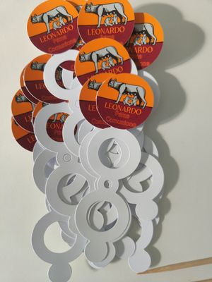 Torta finta Chupa Chups AS Roma calcio polistirolo scenografica personalizzata