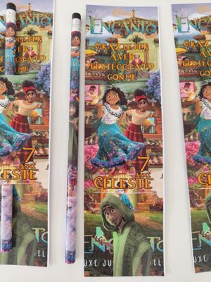 Matite segnaposto Encanto personalizzate regali fine festa