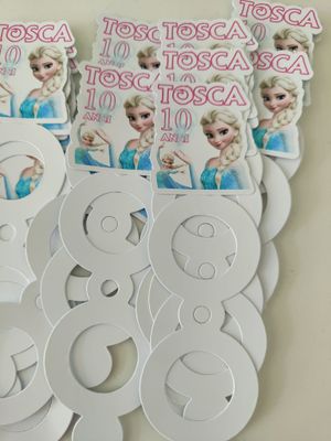 Torta finta Chupa Chups Frozen polistirolo scenografica personalizzata