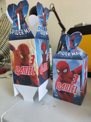 Scatola grande Spiderman personalizza porta merenda 1/2 Happy Meal