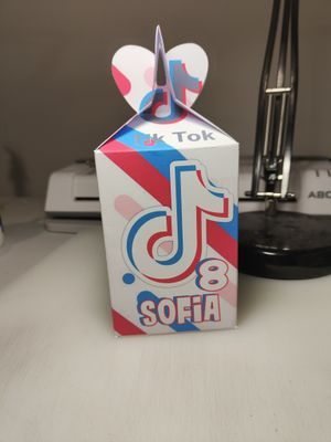 Scatola grande Tik Tok personalizza porta merenda 1/2 Happy Meal