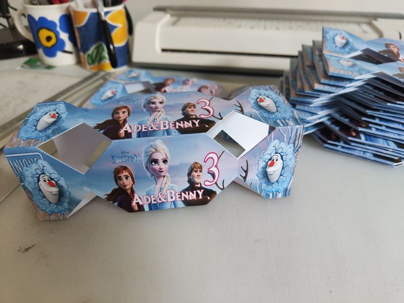 1 Scatolina Caramella Frozen personalizza porta confetti regali