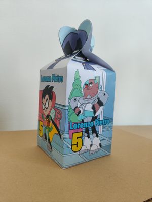 Scatola grande Teen Titans Go personalizza porta merenda 1/2 Happy Meal