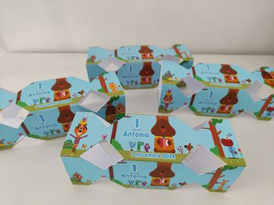 1 Scatolina Caramella Hey Duggee personalizza porta confetti regali