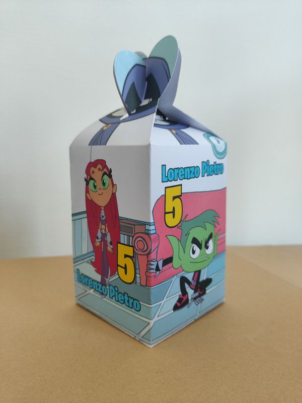 Scatola grande Teen Titans Go personalizza porta merenda 1/2 Happy Meal