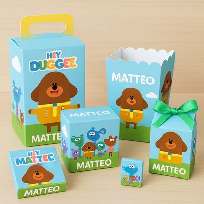 Scatoline Hey Duggee personalizza porta caramelle regali