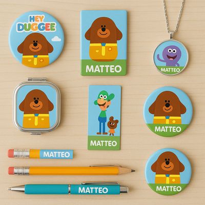 Gadget hey duggee personalizza regalini fine festa compleanno