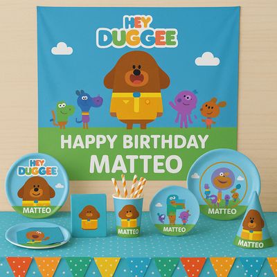 Party kit Hey Duggee personalizza allestimento tavolo