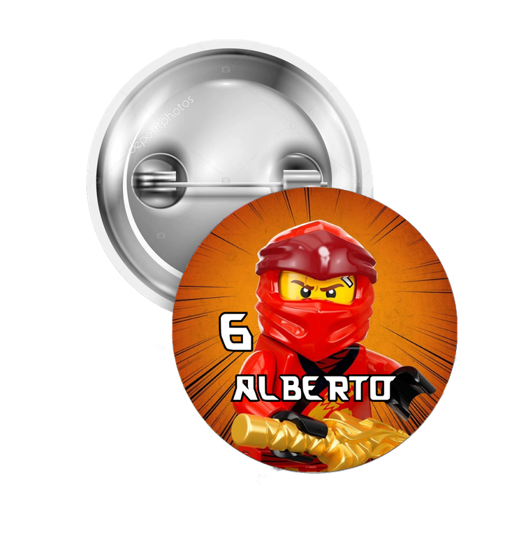 10 Spille zaino scuola Ninjago personalizza regalini fine festa