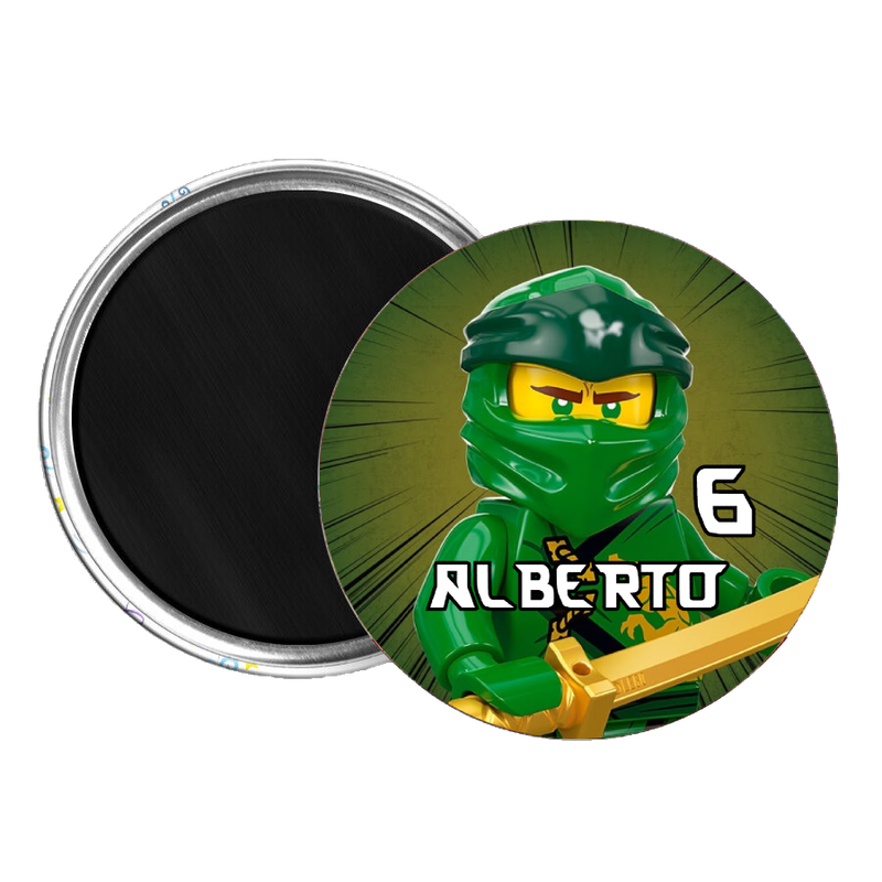 10 Magneti Ninjago Calamite frigo tondo 5.8cm personalizzabile