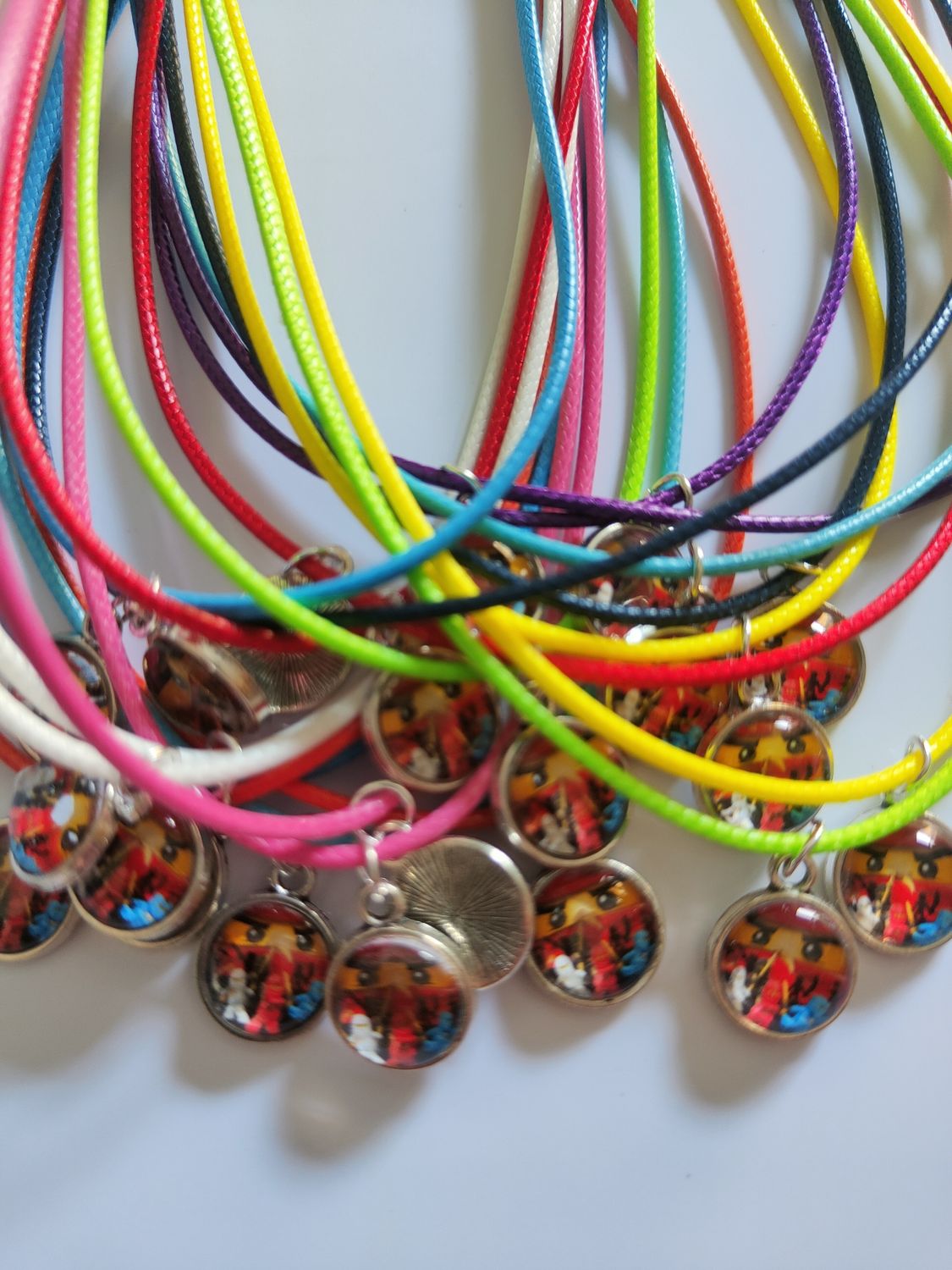 20 Collanine ciondolo cabochon Ninjago personalizzabili regalini festa