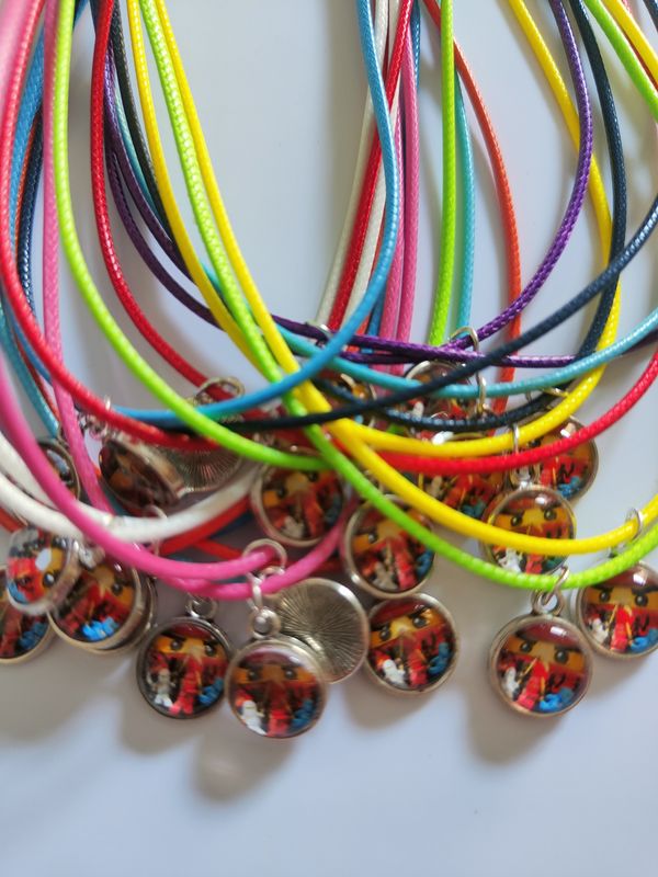 20 Collanine ciondolo cabochon Ninjago personalizzabili regalini festa