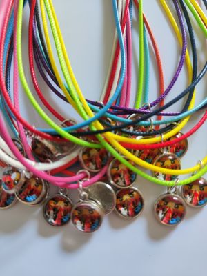 20 Collanine ciondolo cabochon Ninjago personalizzabili regalini festa