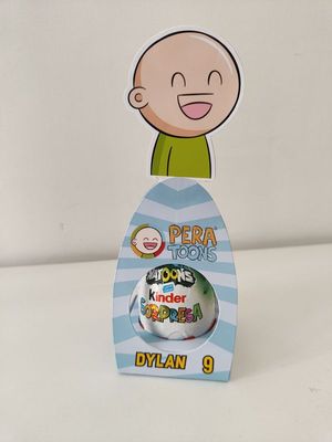 1 Scatolina Ovetto Kinder Pera Toons personalizza regalino fine festa