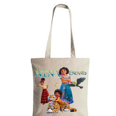 Borsa shopping Encanto cotone per libri libreria personalizza regalo festa