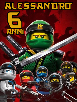 10 set matite colori Ninjago personalizza regali fine festa