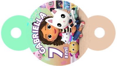24 Decorazioni cannucce Gabby dollhouse personalizza festa compleanno
